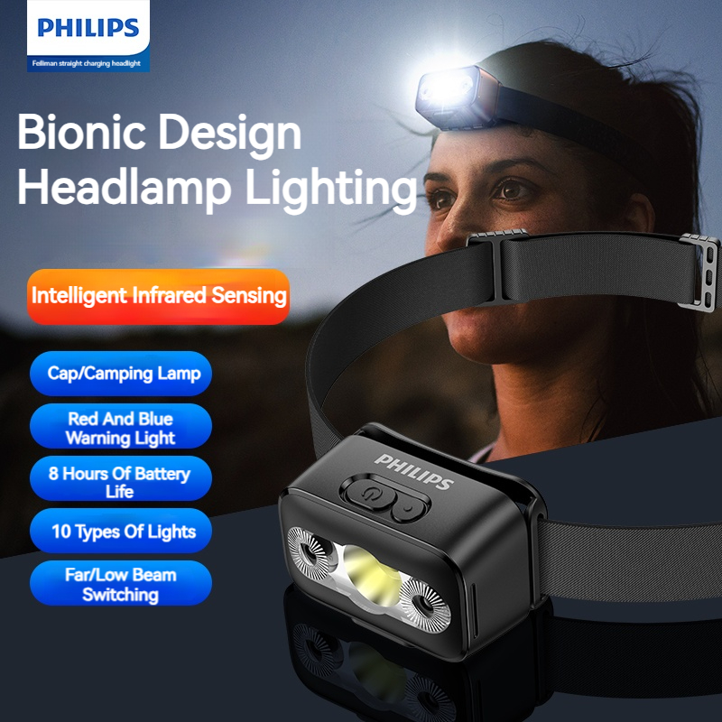 Outdoor Lighting Electric - Philips LED Headlamp Sensor Head Flashlight