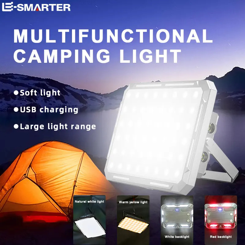 Outdoor Lighting Bulbs - LED Camping Tent Light Rechargeable Searchlight