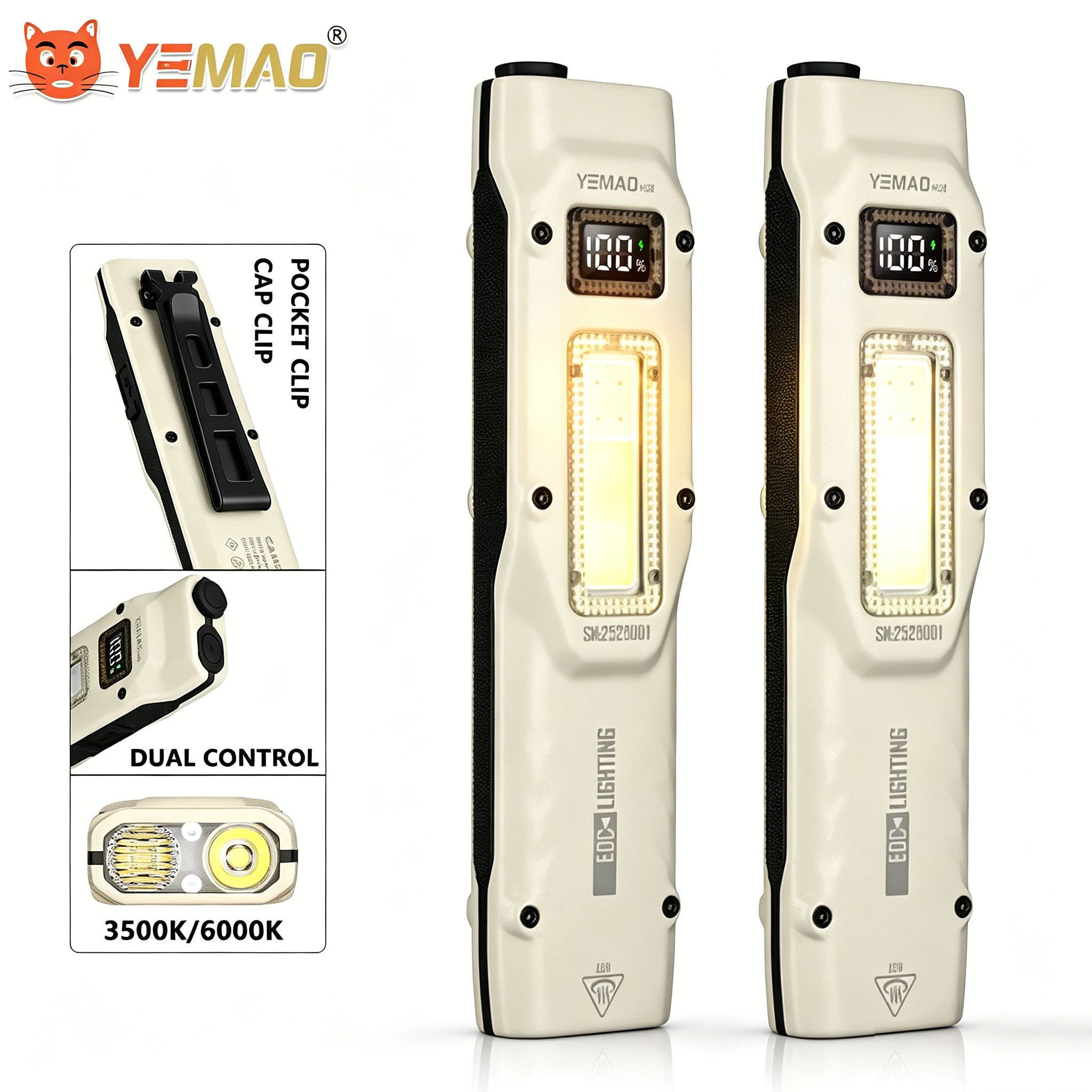 Outdoor Lighting Setup - Portable 880LM YEMAO M28 Ultra-thin Tactical