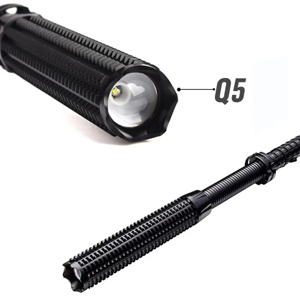 Outdoor Lighting Setup - USB Rechargeable LED Flashlight Retractable Torch