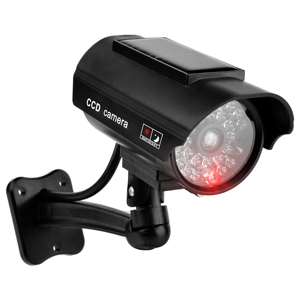 Outdoor Lighting And Camera - Dummy CCTV Camera with Flashing Red