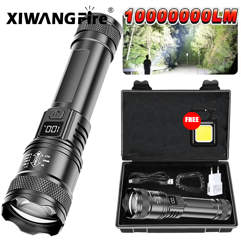 Outdoor Lighting Setup - Ultra Bright LED Flashlight 2000LM Type-C