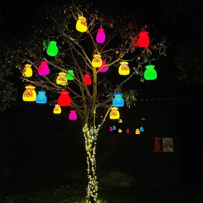 Lucky bag lanterns, money bags - Outdoor Lighting On Trees review and price
