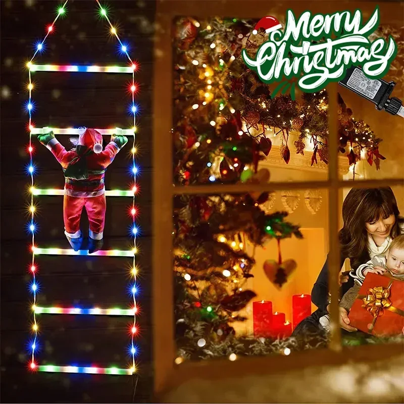 LED Ladder Light for Santa Cla - Xmas Outdoor Lighting Decorations review and price