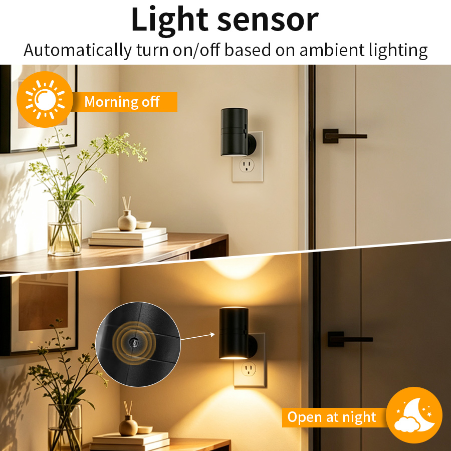 LED Plug-In Wall Sconce Night  - Dusk To Dawn Bulb review and price