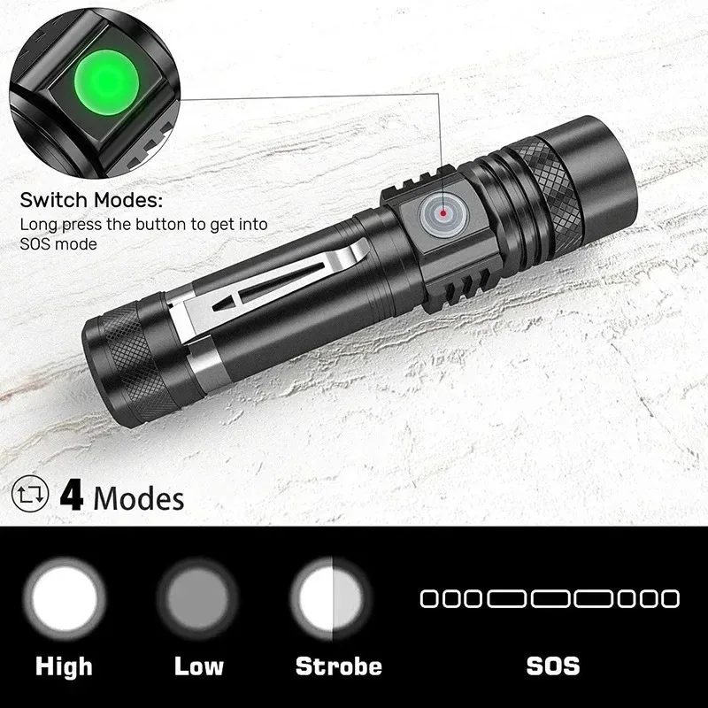 T6 LED Rechargeable Flashlight - Outdoor Lighting Bulbs review and price