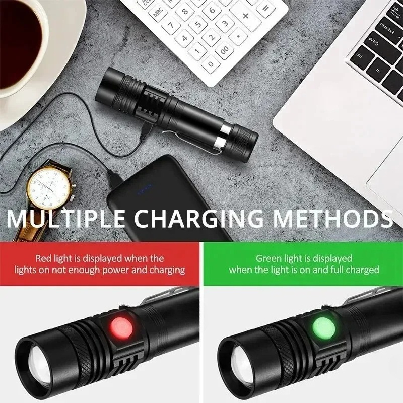 T6 LED Rechargeable Flashlight - Outdoor Lighting Bulbs review and price
