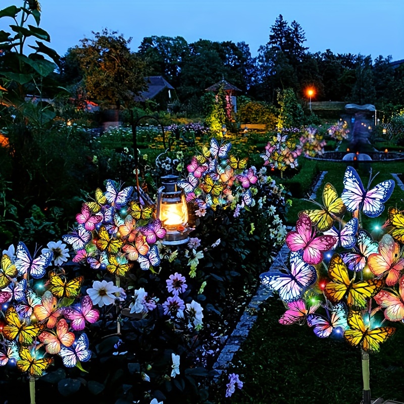Solar LED Butterfly Garden Lig - Outdoor Lighting Gazebo review and price