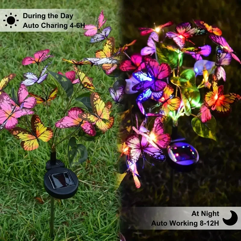 Solar LED Butterfly Garden Lig - Outdoor Lighting Gazebo review and price