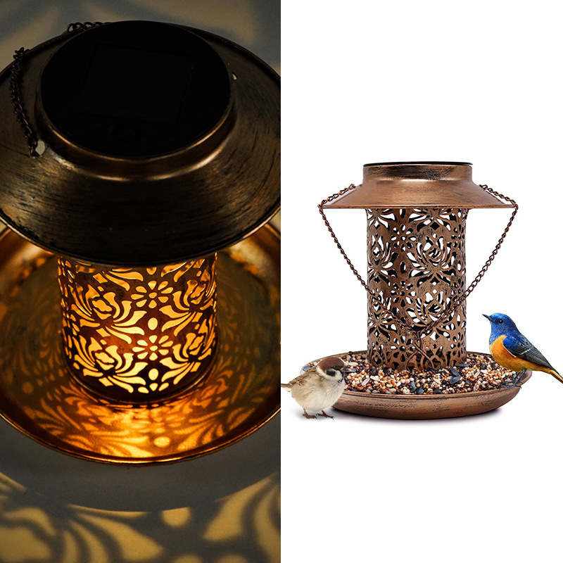 Solar Bird Feeder Metal Outdoo - Outdoor Lighting Ideas For Backyard review and price