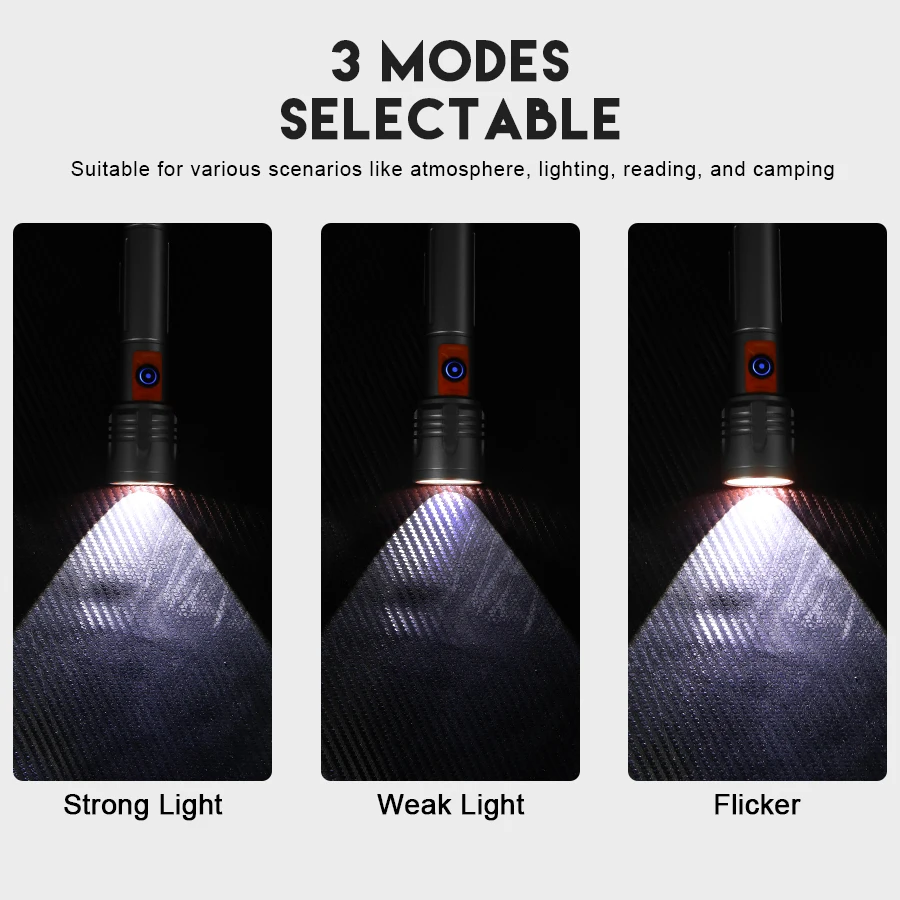 High Power LED Flashlight USB  - Outdoor Lighting Bulbs review and price