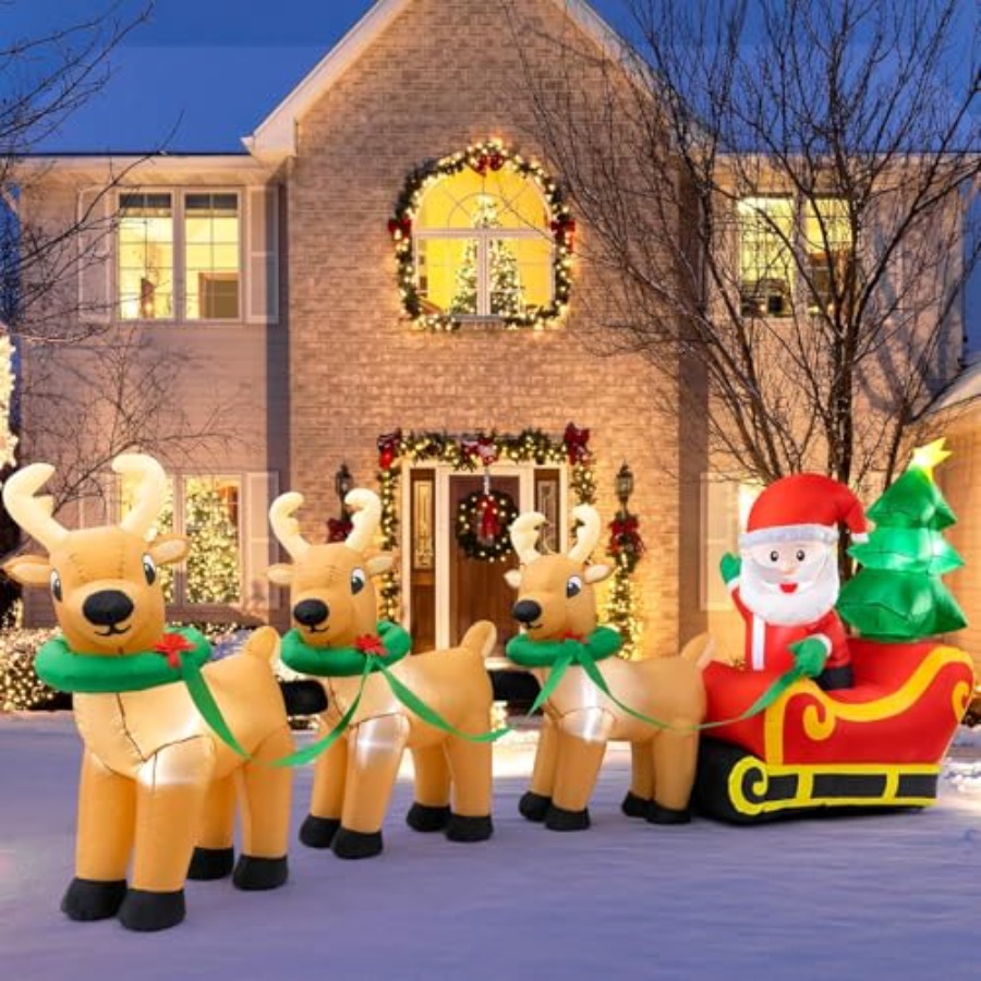 Outdoor Christmas inflatables  - Outdoor Lighting On Trees review and price