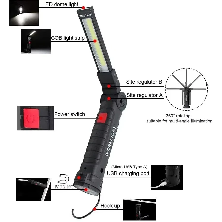 Rechargeable Magnetic Work Lig - Outdoor Lighting Bulbs review and price