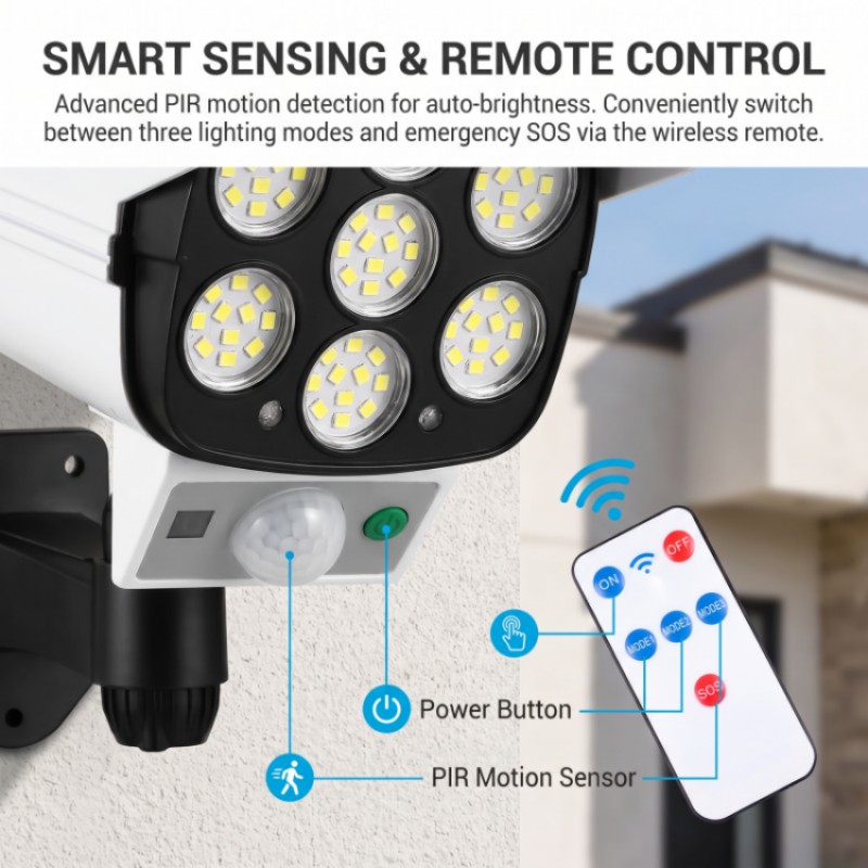 Solar Security LED Flood Light - Dusk To Dawn Bulb review and price