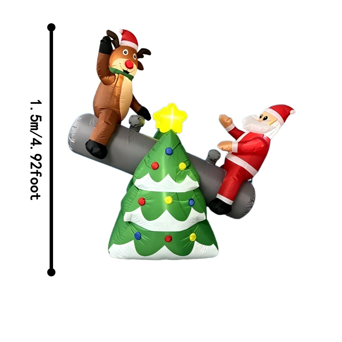 Christmas Inflatable Toys Sant - Outdoor Lighting On Trees review and price