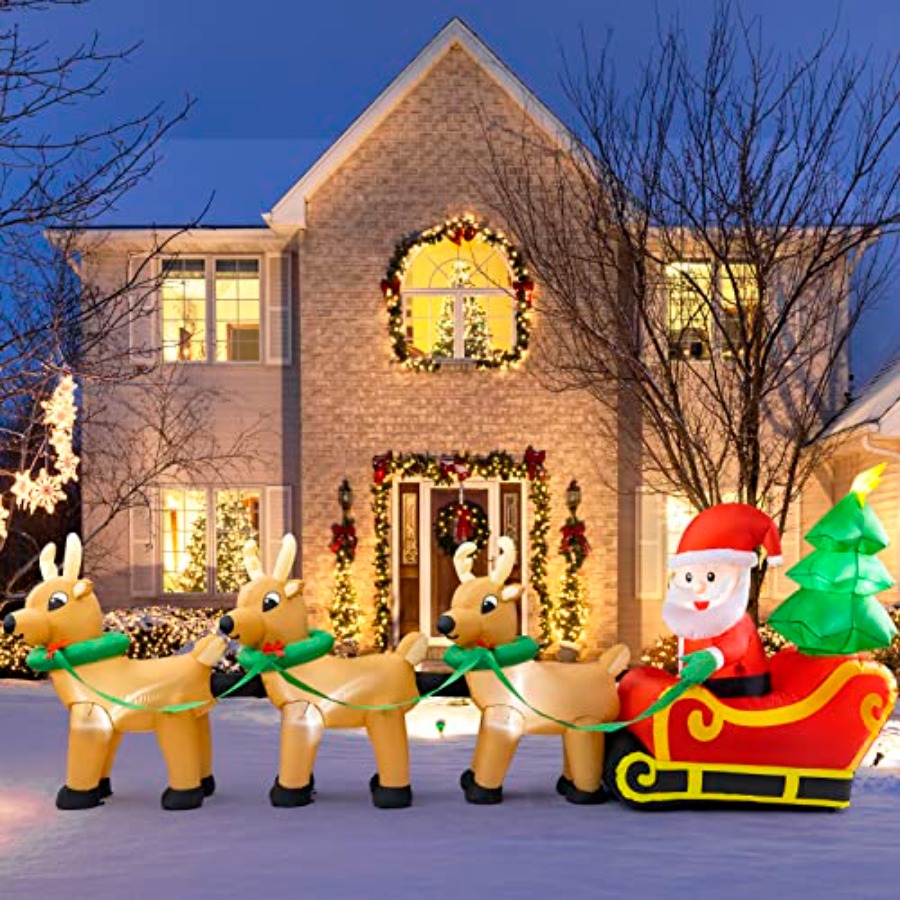 Outdoor Christmas inflatables  - Outdoor Lighting On Trees review and price