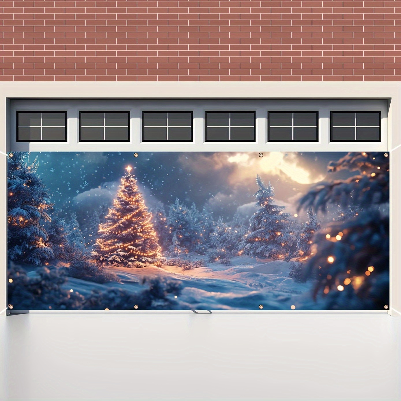 Sparkling Christmas Garage Ban - Outdoor Lighting On Trees review and price