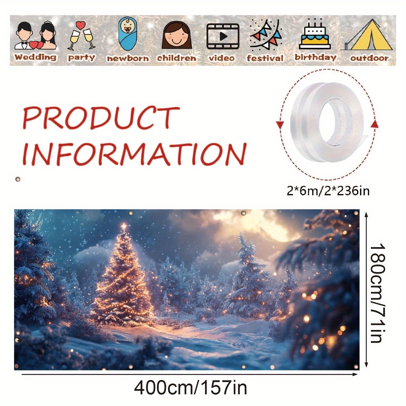 Sparkling Christmas Garage Ban - Outdoor Lighting On Trees review and price