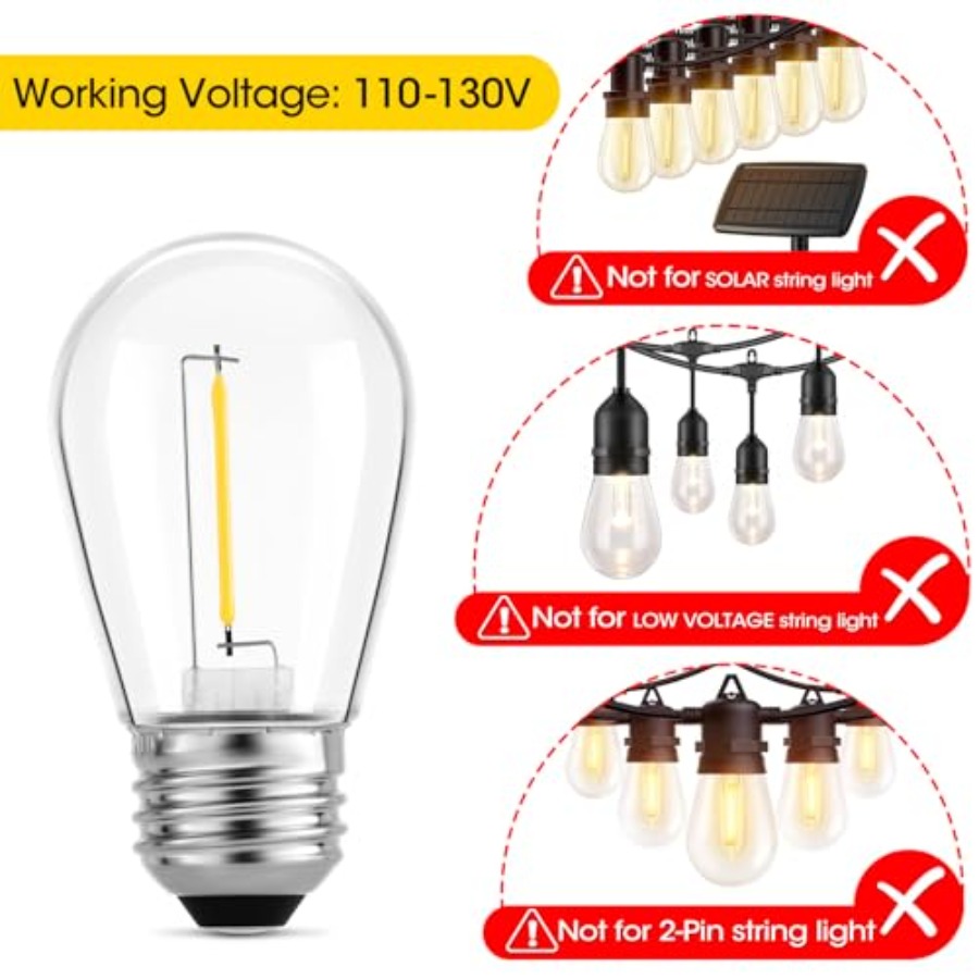 36 Pack S14 LED Bulbs for Outd - Outdoor Lighting Bulbs review and price