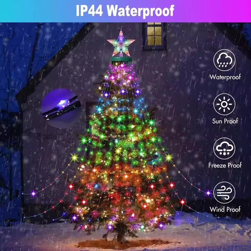 2.1M 400LEDs Christmas Lights  - Xmas Outdoor Lighting Decorations review and price
