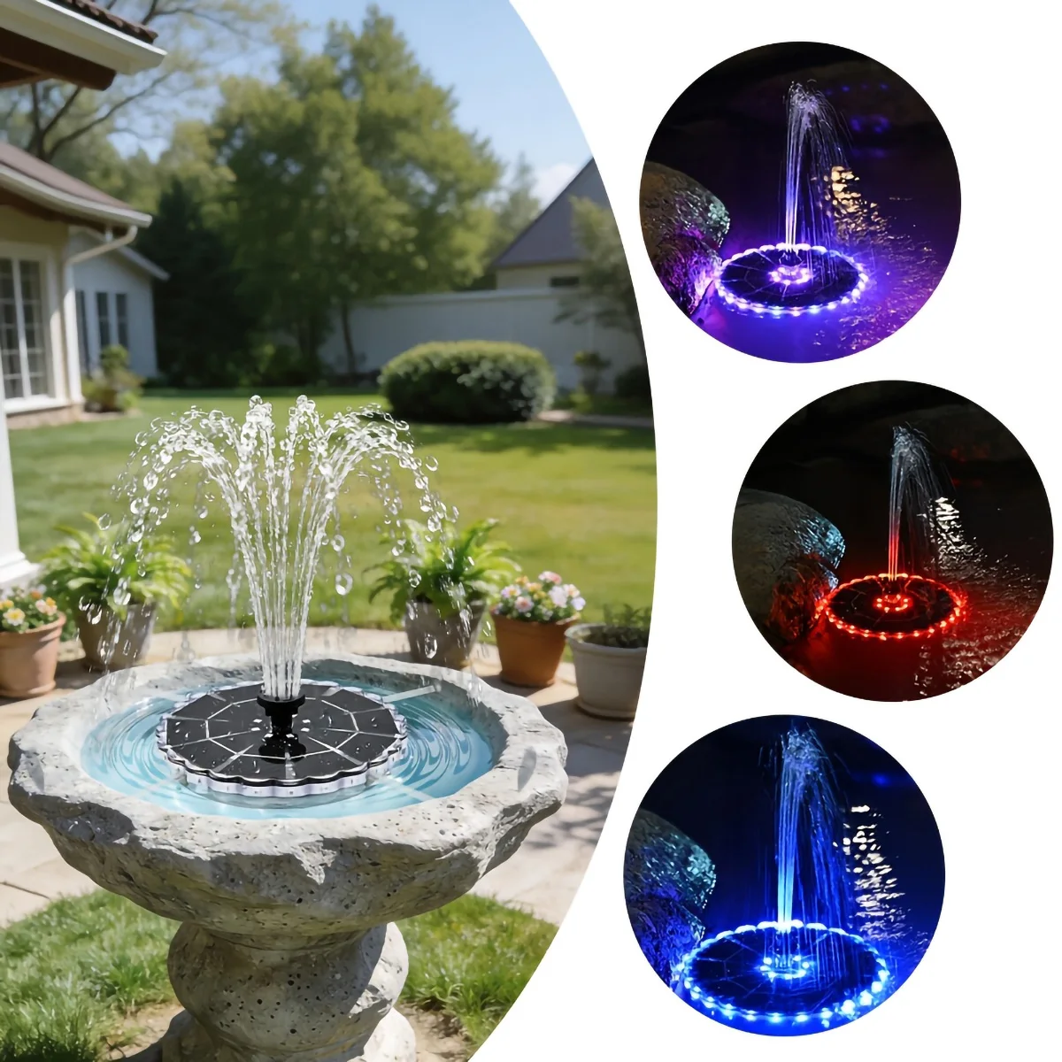 3.5W Outdoor Solar Fountain fo - Outdoor Lighting Ground review and price