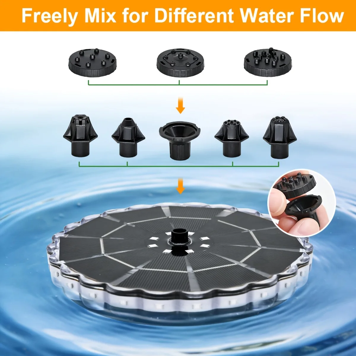 3.5W Outdoor Solar Fountain fo - Outdoor Lighting Ground review and price