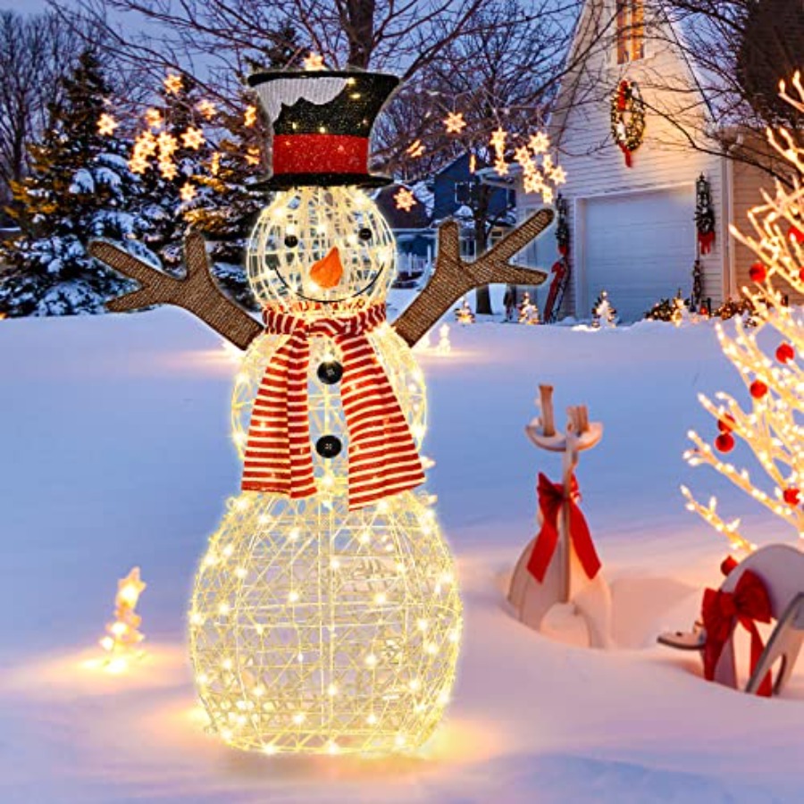 Christmas Outdoor Lighted Snow - Outdoor Lighting Ground review and price