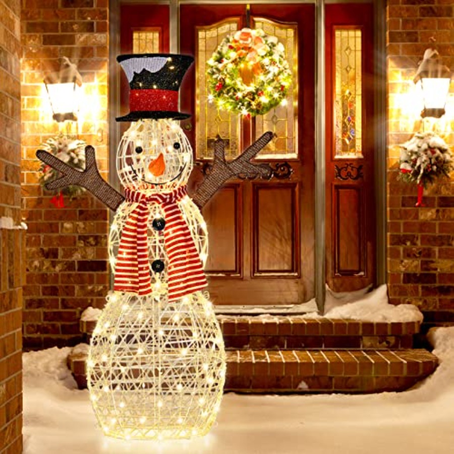 Christmas Outdoor Lighted Snow - Outdoor Lighting Ground review and price