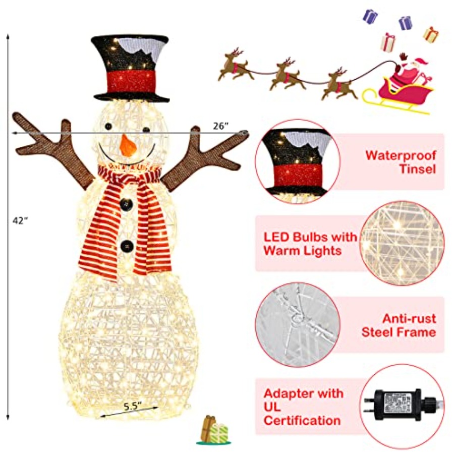 Christmas Outdoor Lighted Snow - Outdoor Lighting Ground review and price