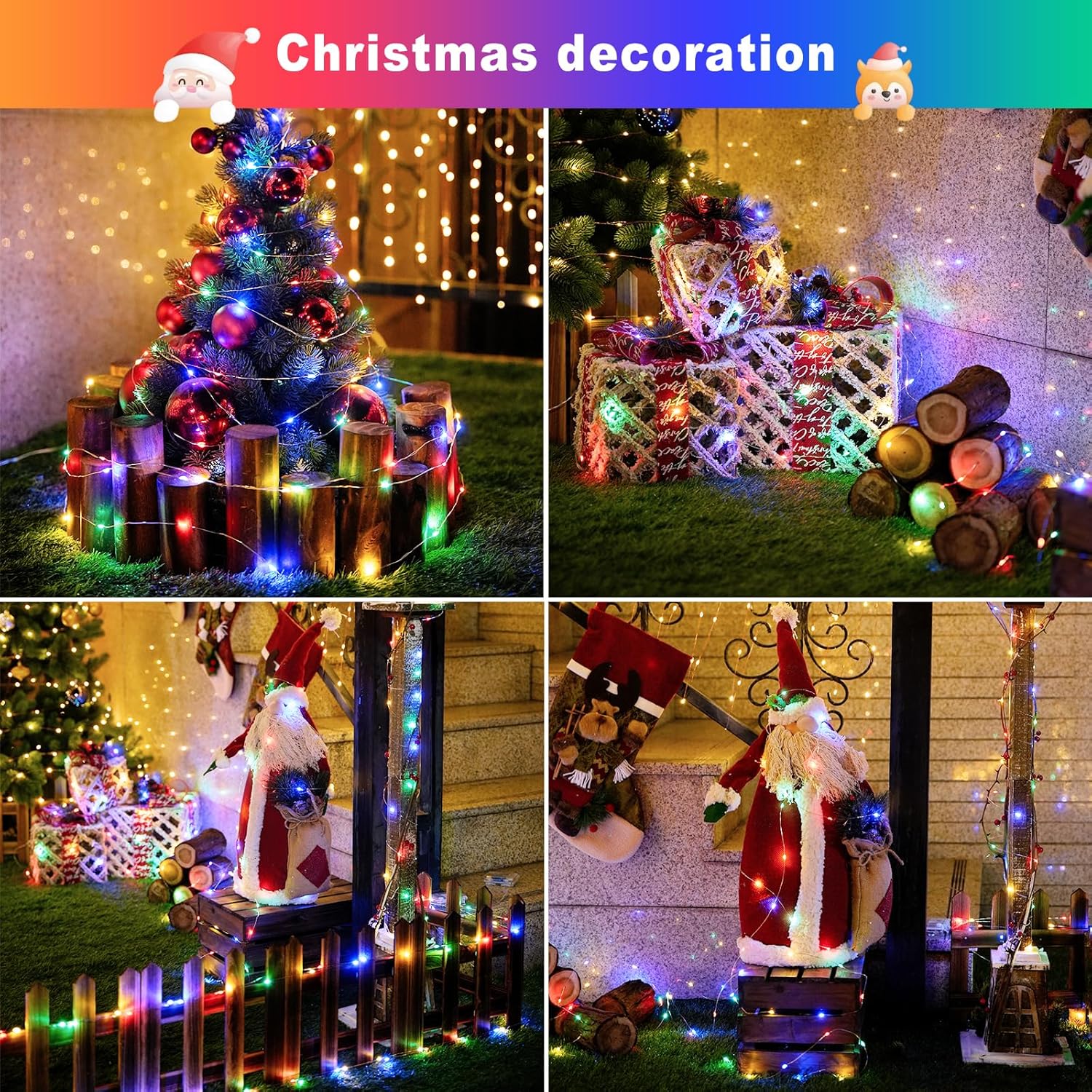 Christmas Outdoor Solar String - Xmas Outdoor Lighting Decorations review and price