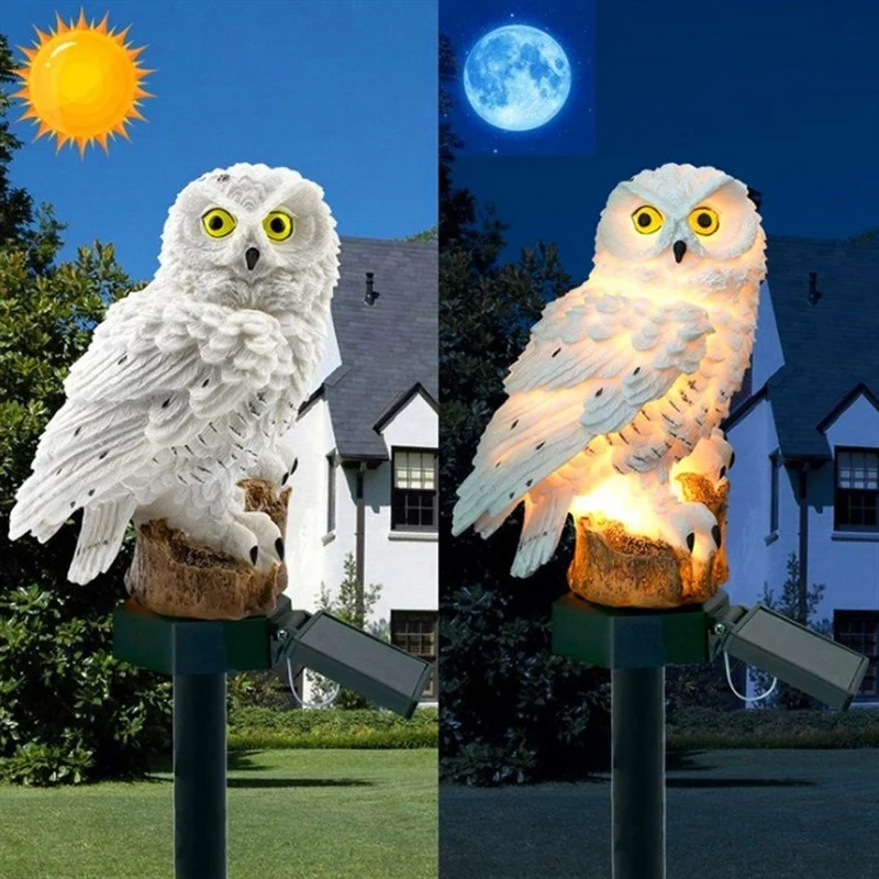 Solar Owl Statue Garden Light  - Outdoor Lighting Gazebo review and price