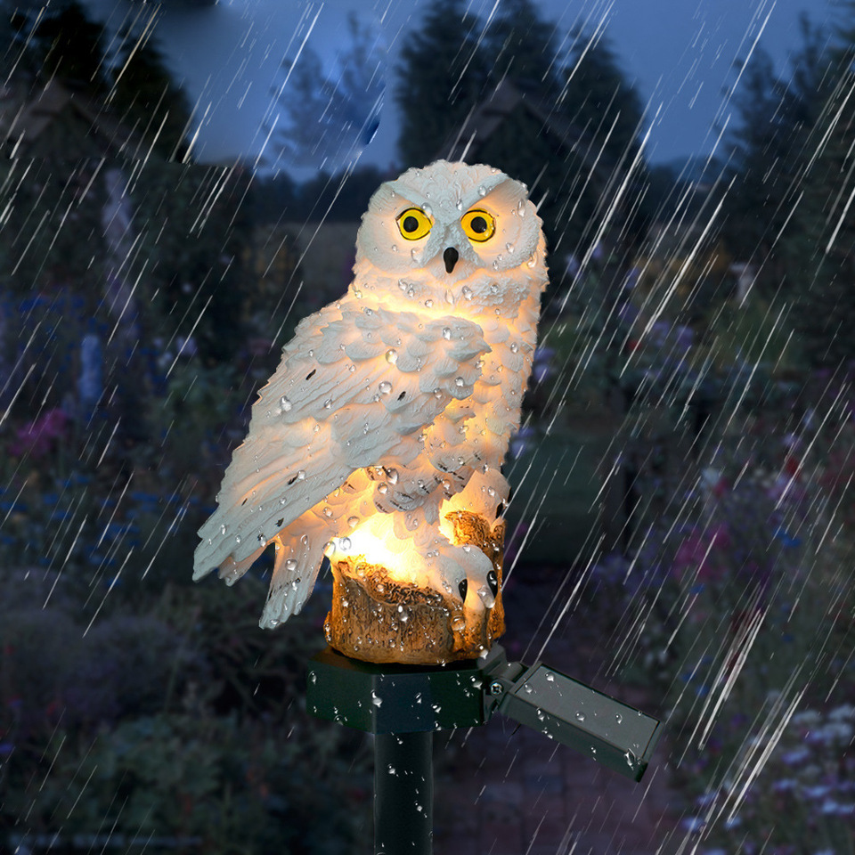 Solar Owl Statue Garden Light  - Outdoor Lighting Gazebo review and price