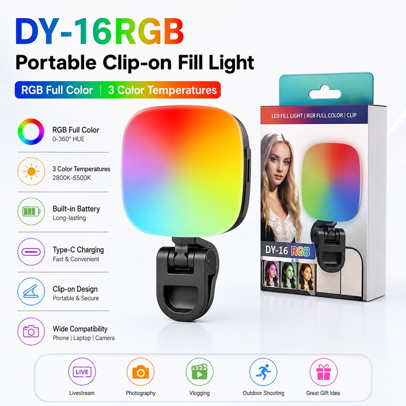 Portable RGB LED Fill Light Po - Outdoor Lighting And Camera review and price