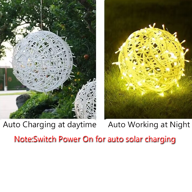 Solar Christmas Ball Lights fo - Outdoor Lighting On Trees review and price