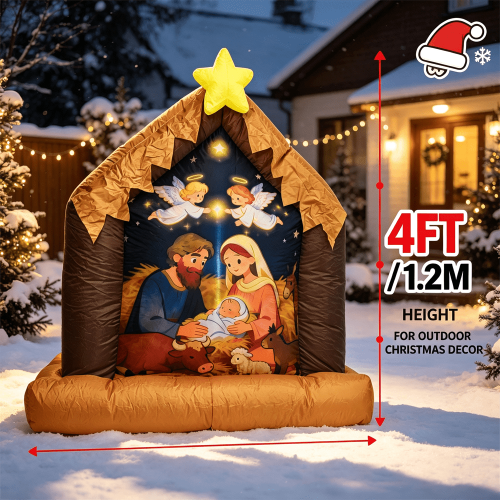 4FT Christmas Inflatable Toy L - Xmas Outdoor Lighting Decorations review and price