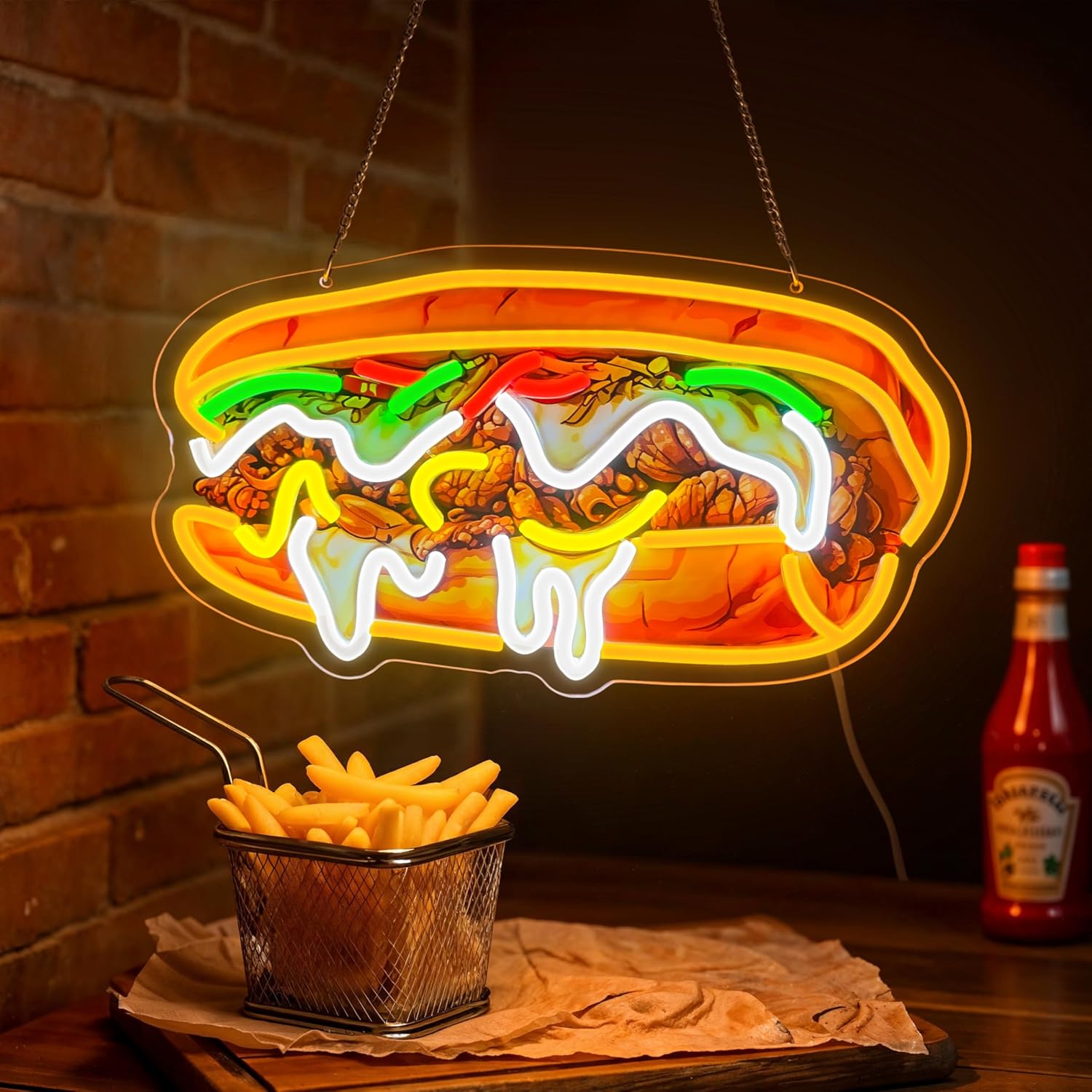 Philly Cheesesteak Neon Sign U - Outdoor Lighting Vendor review and price