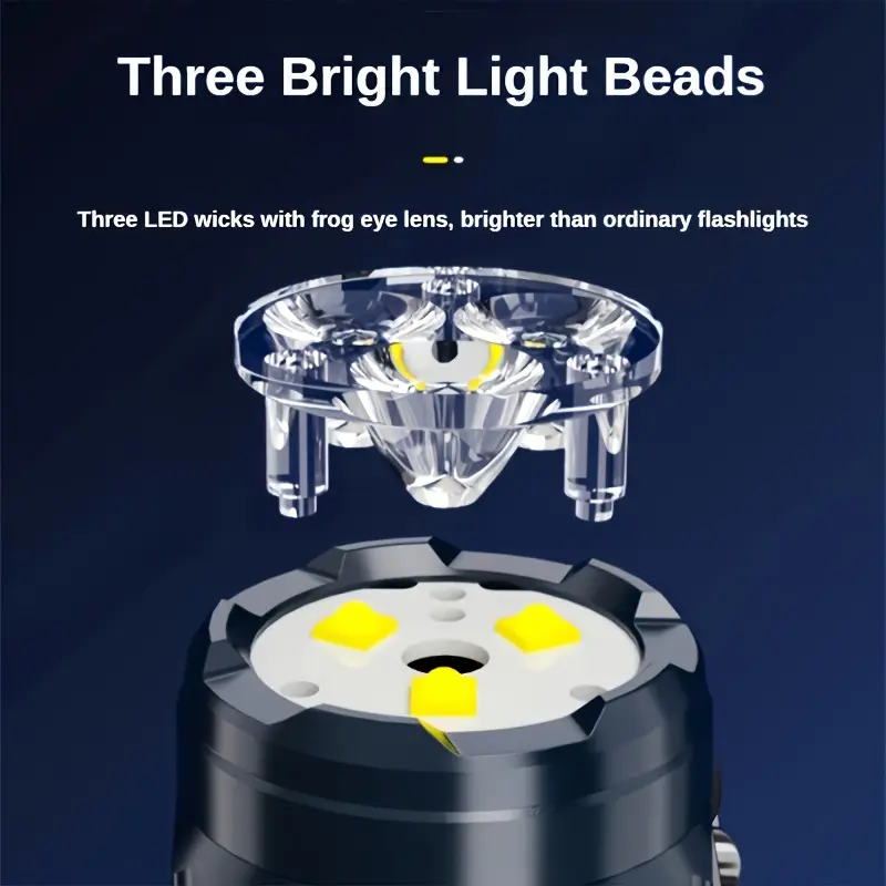 Mini 3LED Flashlight With Pen  - Outdoor Lighting Setup review and price