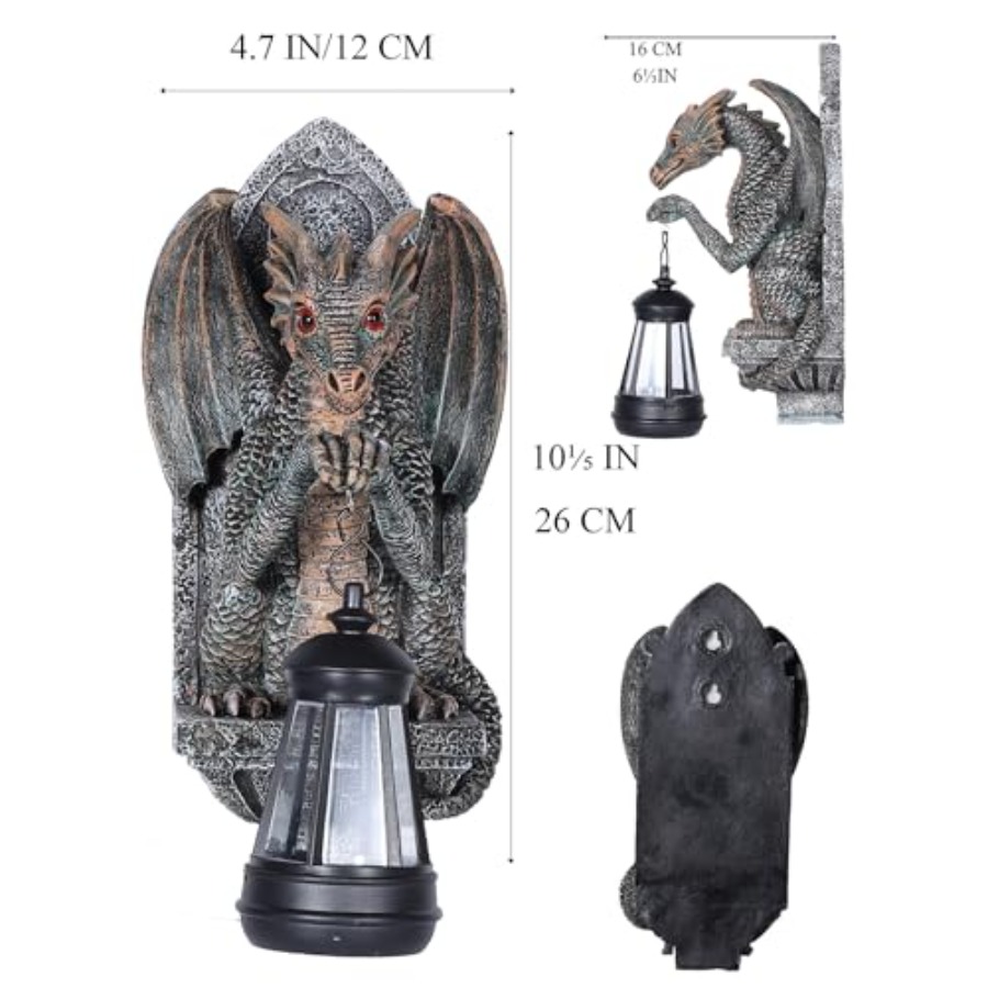 Dragon Statue Solar Lantern fo - Outdoor Lighting On Trees review and price