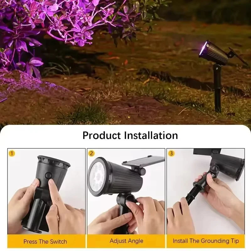 Solar LED Spotlight, 9-LED Out - Outdoor Lighting On Trees review and price