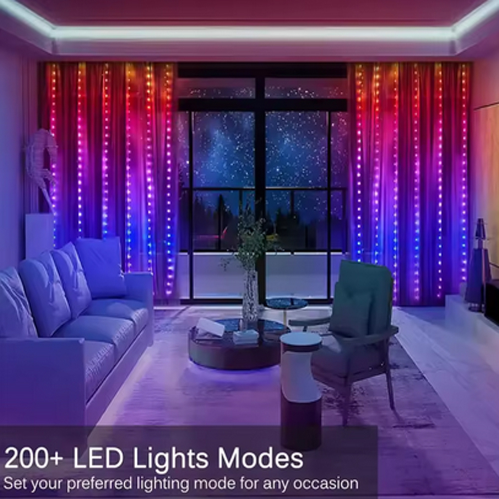3M RGB Smart LED Curtain Light - Outdoor Lighting Bulbs review and price