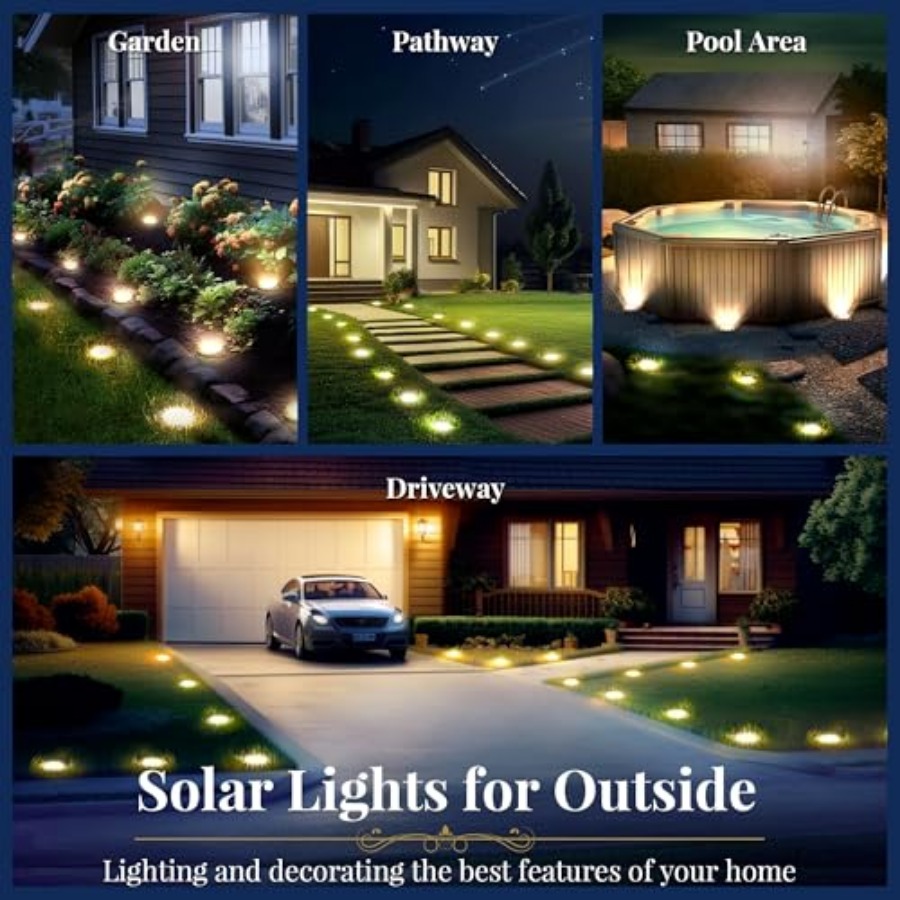 Solar Ground Lights Solar Ligh - Outdoor Lighting Ground review and price