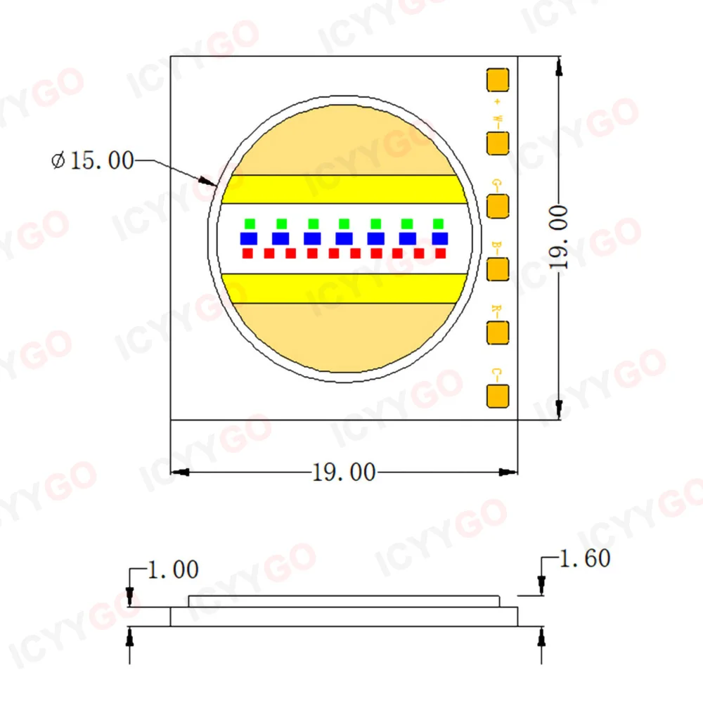 25W COB 1916 LED Lamp Bead RGB - Outdoor Lighting Gazebo review and price