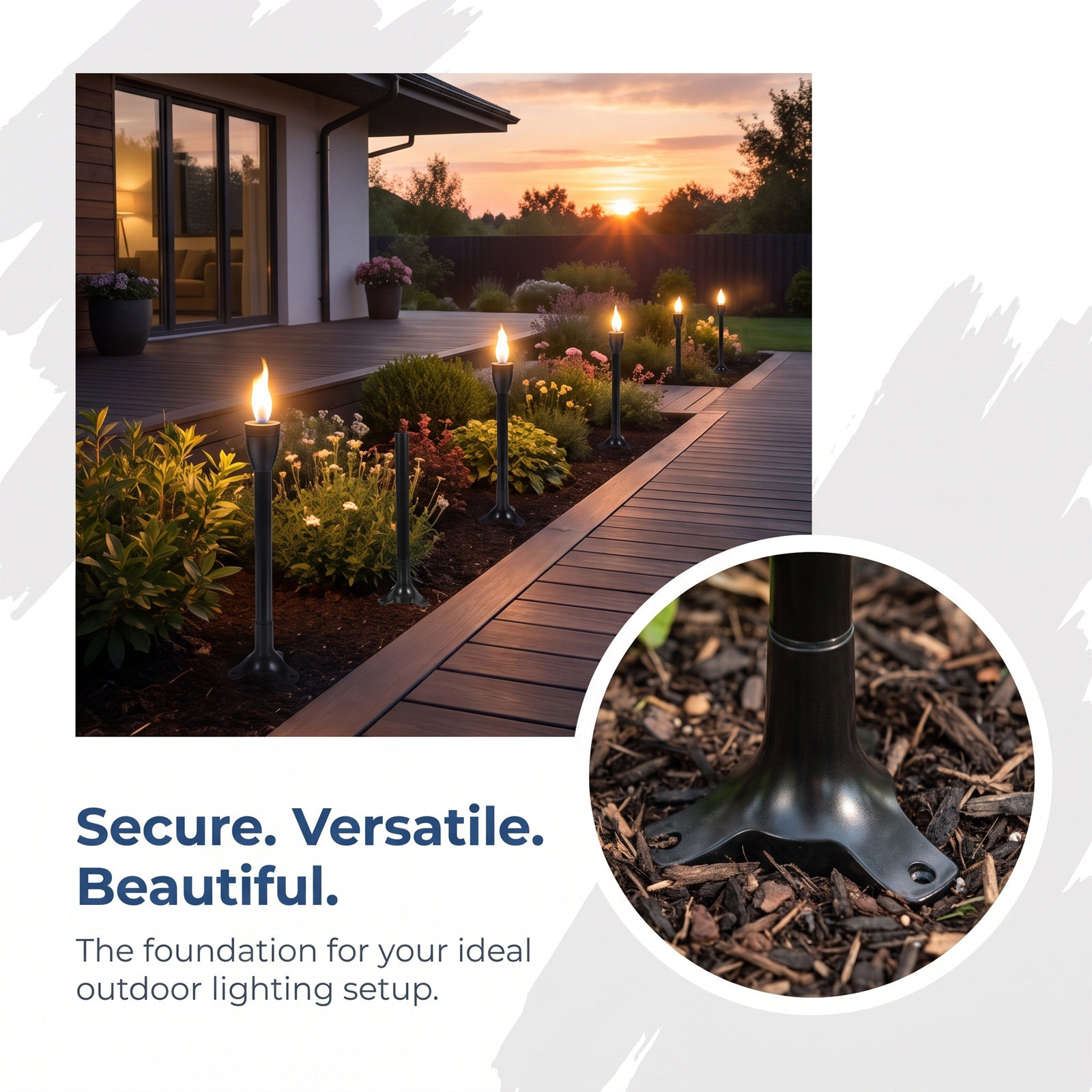 6Set Garden Torch Stake Replac - Outdoor Lighting Ground review and price
