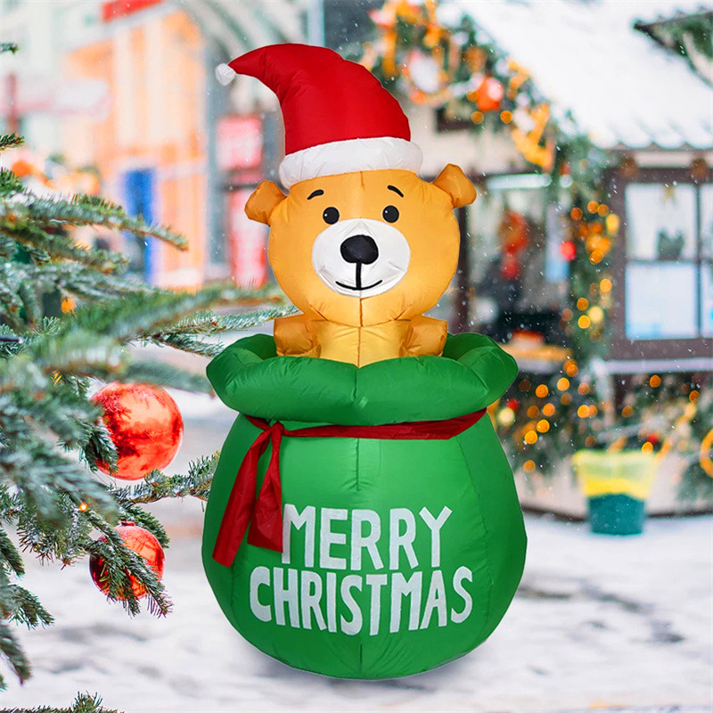 5FT Christmas Inflatable Decor - Xmas Outdoor Lighting Decorations review and price